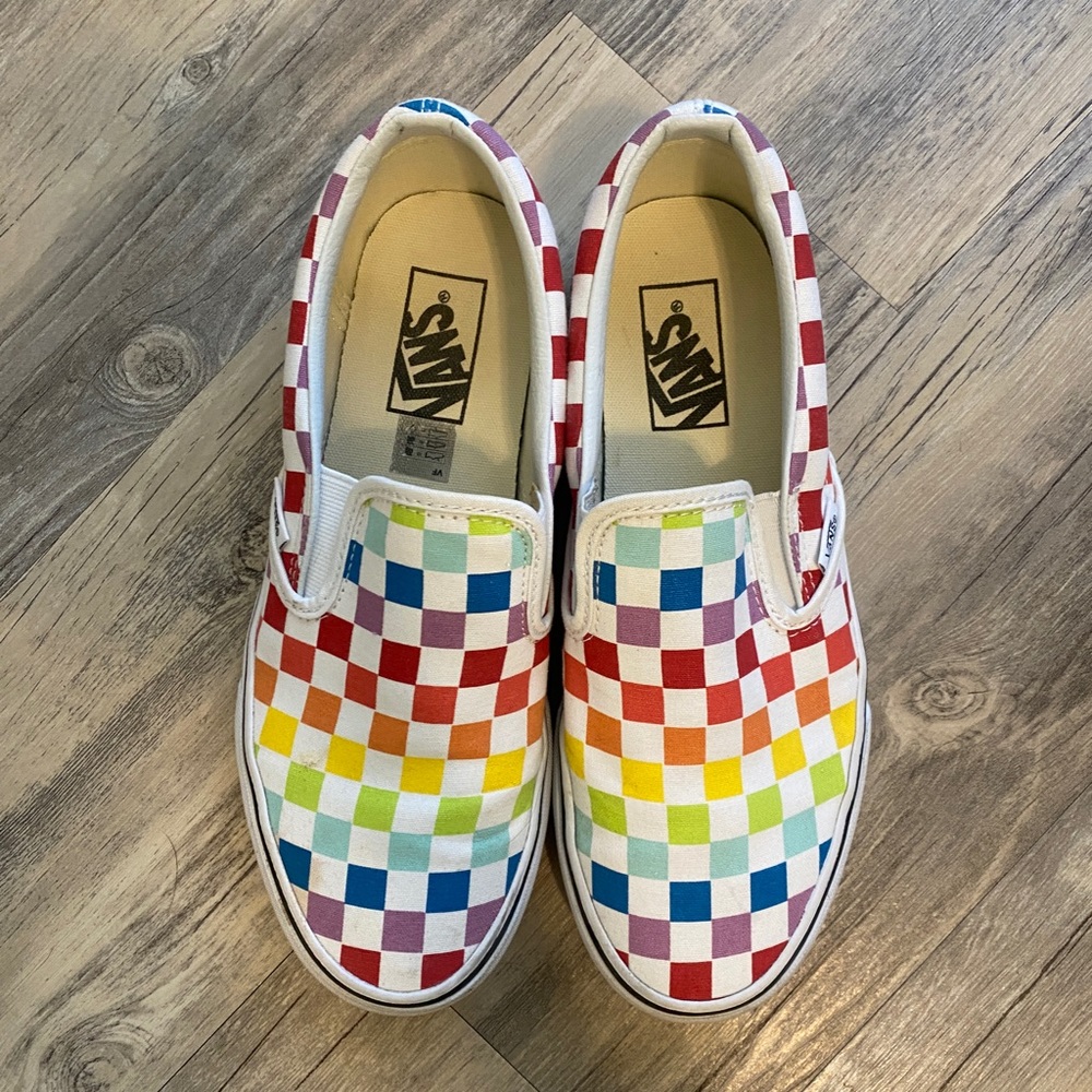 Rainbow Vans Size 8.5